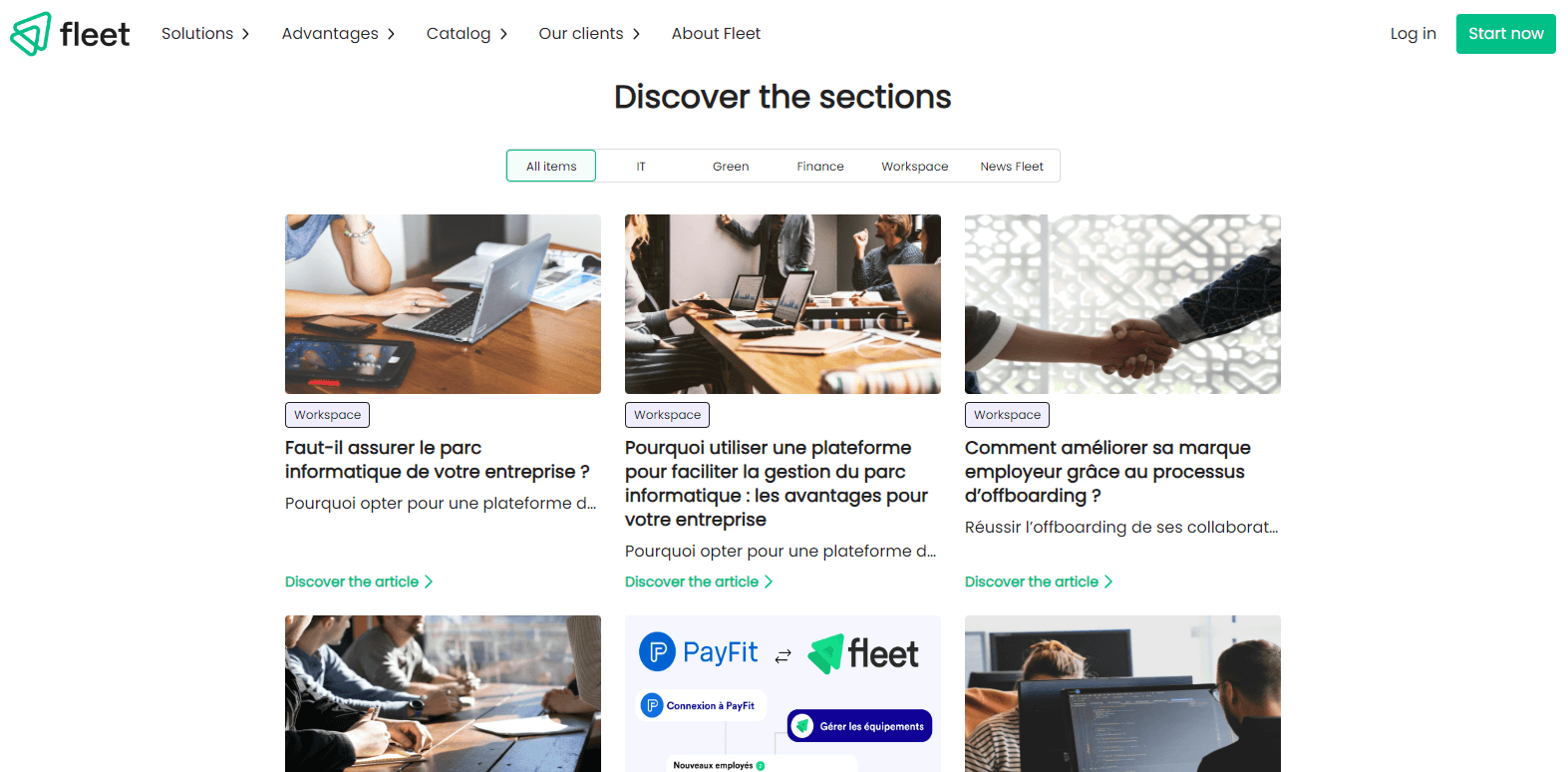 Fleet website